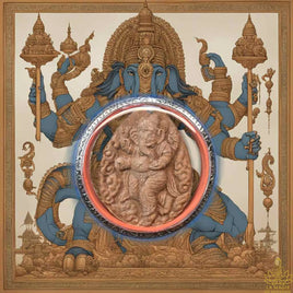 Amulette Phra Pikanet “Roon Baramee Khu Fah” - Vénérable Luang Phor Dum du Wat Chawak