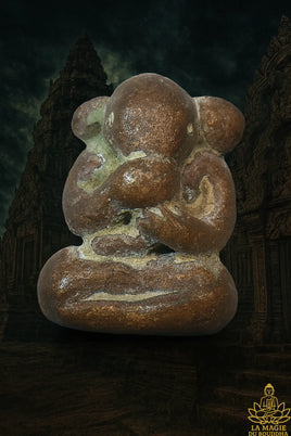 Amulette ancienne Phra Pikanet Pidta en cuivre – Protection et sagesse intérieure