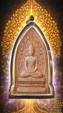 Grande amulette Phra Put Pim Prok Po – Très Vénérable Ajarn Yem du Wat Sam Ngam La Magie du Bouddha.