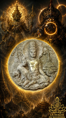 Grande amulette de Jatukham Rammathep / Phra Pidta / Phra Rahu - Wat Mahatat La Magie du Bouddha.