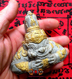 Statuette / Masque de Phra Rahu - Wat Sri Sathong.