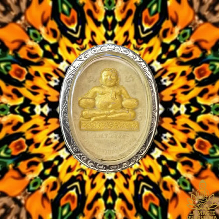 Amulette Phra Sanghajai Udomsap et Phra Siwali - Vénérable Phra Banyat Rodtoom du Wat Rat Sanoon La Magie du Bouddha.