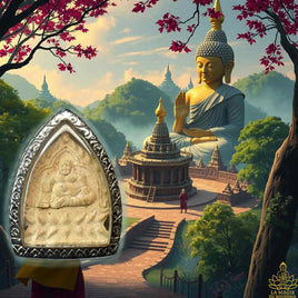 🪙 Amulette du Bouddha de fortune Phra Sanghajai – Très Vénérable Luang Phor Djua