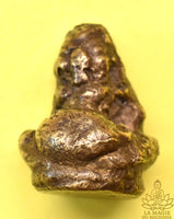 Very old bronze amulet of Phra Sangkajai (the Buddha of fortune)