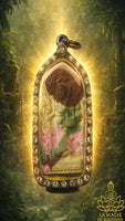 Amulette multicolore Phra Siwali Mahālap - Phra Ajarn Daeng du Wat Pom Ramanyan La Magie du Bouddha.