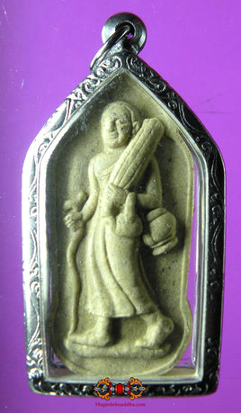 Amulette Phra Siwali (avec pierres reliques) - Vénérable Luangphu Yat. La Magie du Bouddha.