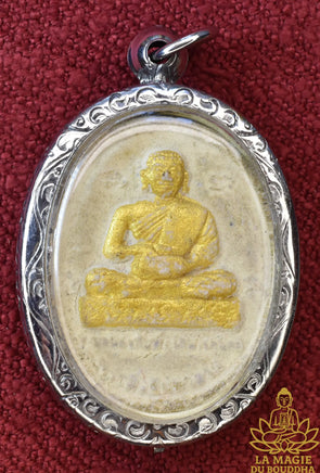 Amulette Phra Sanghajai Udomsap et Phra Siwali - Vénérable Phra Banyat Rodtoom du Wat Rat Sanoon La Magie du Bouddha.