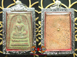 Amulettes Phra Somdej alchimiques fluorescentes - Vénérable Phra Ajarn Challo.