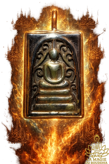 Amulette alchimique Phra Somdej en mekkapat. La Magie du Bouddha.