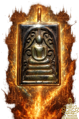 Amulette alchimique Phra Somdej en mekkapat. La Magie du Bouddha.
