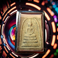 Amulette ancienne Phra Somdej avec inscriptions mystiques