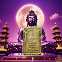 Grande amulette ancienne Phra Somdej inconnue (temple non identifié)