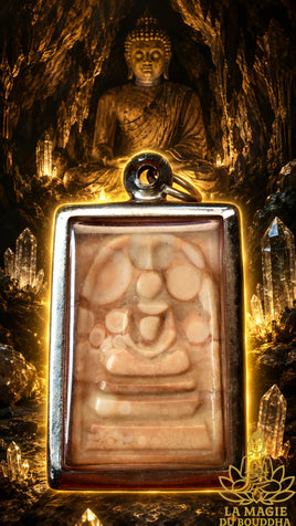 Phra Somdej amulet made of Hin Phra Siwali relic stone – Sacred Cave of Khao Sam Roi Yot National Park