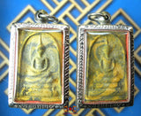 Rares amulettes anciennes Phra Somdej Lai Seuar Luang - Très Vénérable LP Mum.