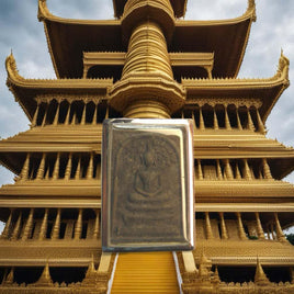 Amulette Phra Somdej ancienne – Vénérable Luang Phor Nak du Wat Rakhang.