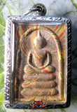 Amulette Phra Somdej multicolore ancienne.