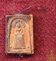 Amulette Phra Somdej Nak Prok de Luang Phor Thong Gleung (vers 1995) – Épine sacrée de porc-épic – Wat Chedi Hoi