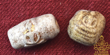 Perles sacrées anciennes Phra Somdej Muan La Magie du Bouddha.