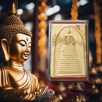 Grande amulette Phra Somdej à 16 niveaux (Luang Phor Boon, Wat Ko Kortao, 1965) La Magie du Bouddha.