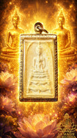 Amulette Thai Phra Somdej - Très Vénérable LP Dooh. La Magie du Bouddha.