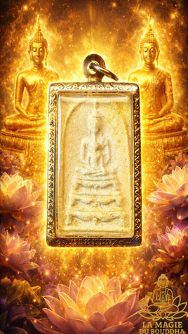 Amulette Thai Phra Somdej - Très Vénérable LP Dooh. La Magie du Bouddha.