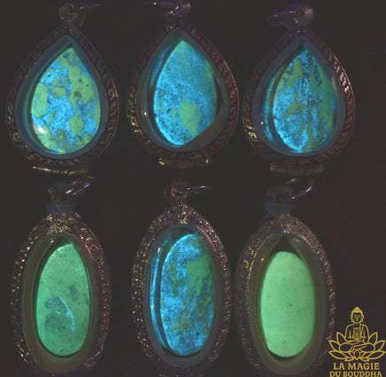 🌟 Pendentifs Bouddha Phra Somdej en pierre sacrée fluorescente Ye Ming Zhu La Magie du Bouddha.