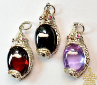 Pendentifs thaïlandais en Cristal sacré des Nâgas Dta Payanag La Magie du Bouddha.