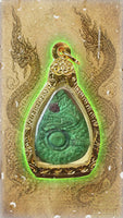 Green Naga Amulet from Kham Chanot Sanctuary