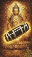 Perle sacrée tibétaine Dzi Sago Mago protection générale Terre et Ciel