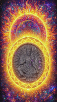 Large Jatukham Rammathep Roon Phor Sang Hai Luk Rauy Talod Kan Amulet - Venerable Phrakru Thammathon Thammanoon Thammasoto of Wat Khao Kun