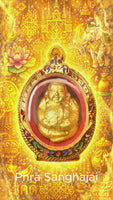 Rare Amulet Look Aum Phra Sanghajai - Highly Venerable Luang Phor Poon of Wat Pailom