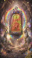 🐐 Amulette Phra Somdej Peh พระสมเด็จแพะ – Luang Phor Nen du Wat Sub Udom Mongkol Tham