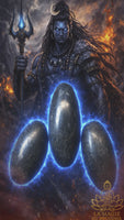 Authentic polished black Shiva Lingam stone (three sizes available)