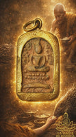 Rare ancient Buddha amulet on a porcupine - Very Venerable Luang Phor Parn of Wat Bang Nom Kho