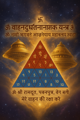 Autocollant Yantra de Protection des Véhicules – Vahan Durghatana Nashak Yantra