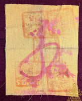 Ancien Pa Yant taoïste chinois sur tissu monastique – Phra Maha Kananamtham Panyathiwat du Wat Ku Sorn La Magie du Bouddha.