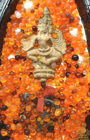 Reliquaire canard birman noir et or – Déité tantrique, sarira et offrandes sacrées La Magie du Bouddha.