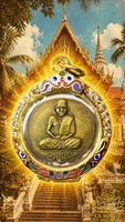 Médaille ancienne (édition 1973) Roop Lor Luang Phor Ngern du Wat Bang Khlan