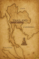 Lot de 5 amulettes protectrices Phra Pidta Phithi Maha Phuttha Phisek - Wat Aomnoi La Magie du Bouddha.