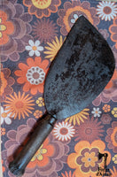 Antique hand-forged woodcutter's billhook – Leaf shape – 1950s-1960s