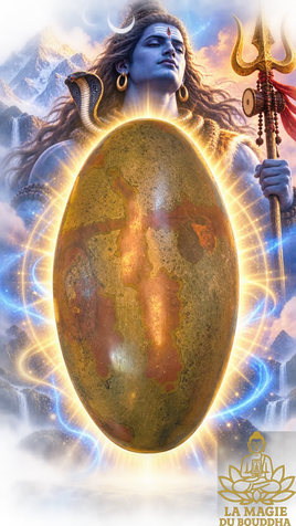 Shiva Lingam monumental de 20 kg – Pièce exceptionnelle La Magie du Bouddha.