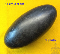 Shiva Lingam noir rare – Pierre sacrée de Shiva