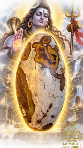 Grand Shiva Lingam en pierre naturelle – 6 kg La Magie du Bouddha.