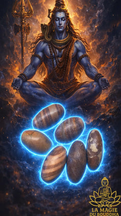 Petits Shiva Lingam naturels en pierre sacrée de la rivière Narmada La Magie du Bouddha.