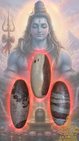Sacred natural Shiva Lingam from the Narmada River