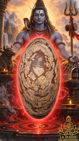 Shiva Lingam naturel sacré du fleuve Narmada de 10 kg La Magie du Bouddha.
