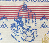 Mouchoir Magique Pa Yant – Très Vénérable Luang Phor Phina (Wat Thammapanya, années 1960)