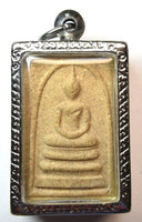 Amulette Phra Somdej – Luang Phor Perm (Wat Pom Kaew) – Édition limitée 2002 avec photo au dos