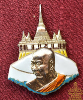 Broche sacrée du Très Vénérable Somdej Phra Puthacharn Kiaw Upaseno du Wat Saket La Magie du Bouddha.