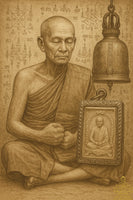 Amulette ancienne de Phra Puthajarn Toh – Wat Mai Amatarot (Bangkok), bénie en 1974